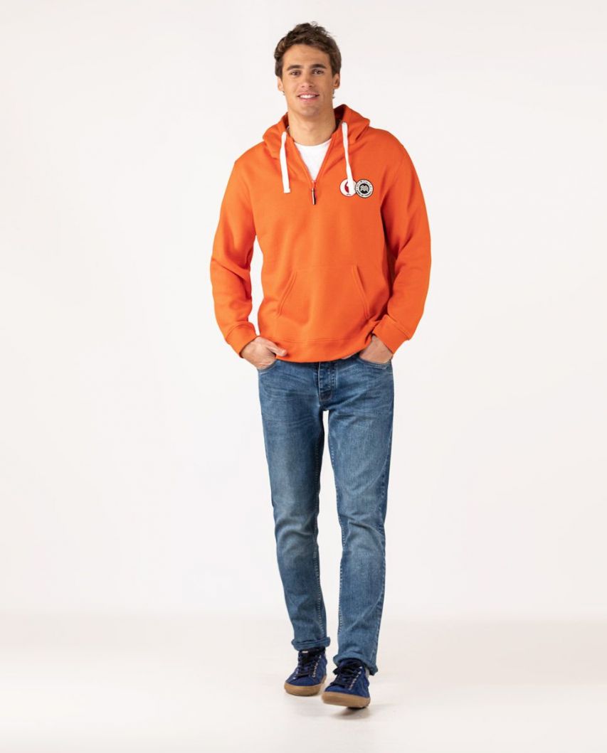 Orange medium zip sweatshirt El Ganso x Marchica