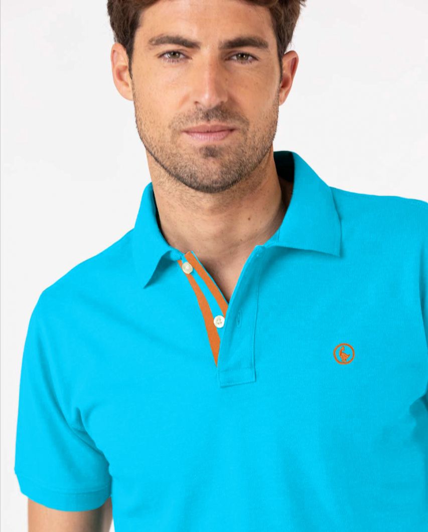 Polo Uni Turquoise