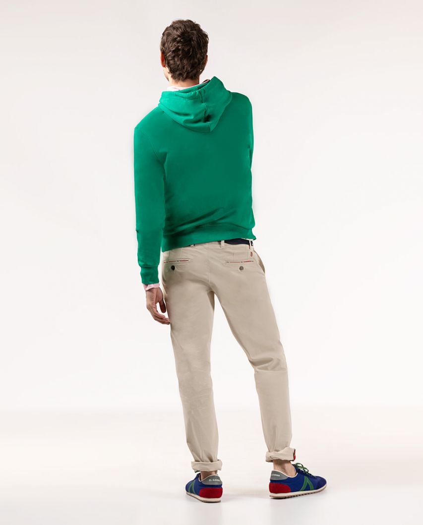 Green Hooded Sweatshirt