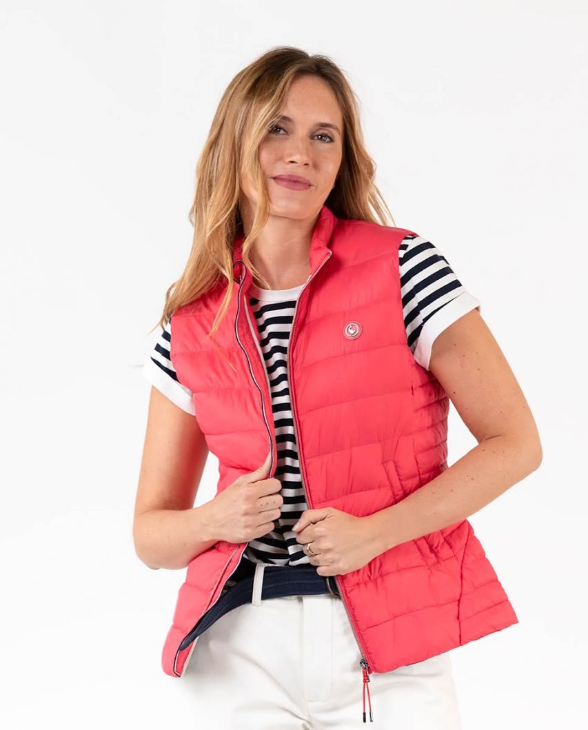 Basic Red Quilted Vest