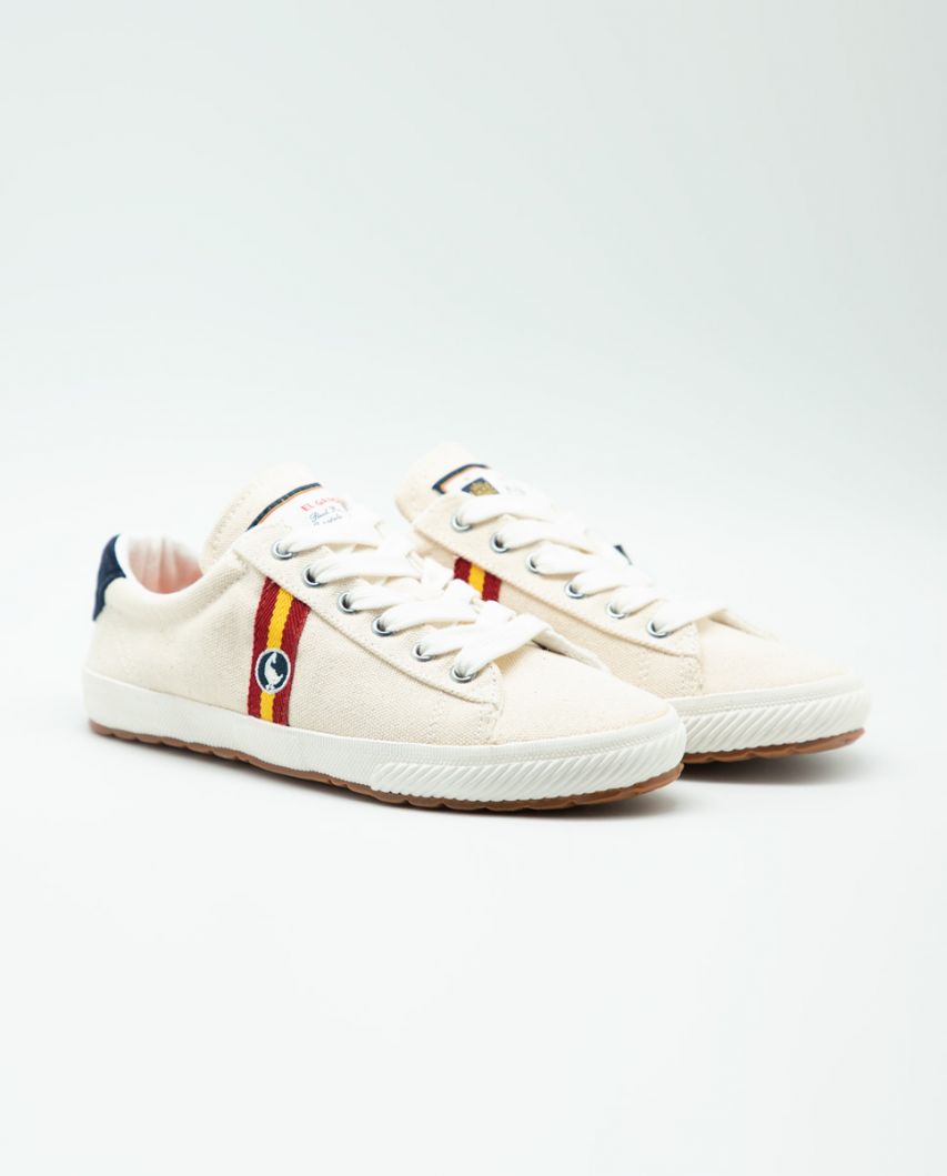 White RFEF Canvas Low Top