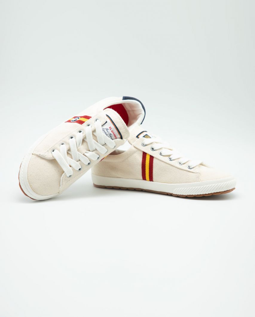White RFEF Canvas Low Top