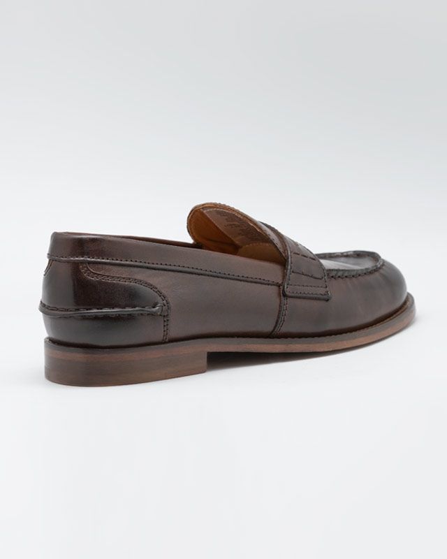Leather Moccasin Penny Loafers