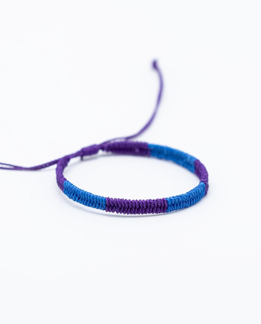 Bracelet Bicolore Bleu / Violet