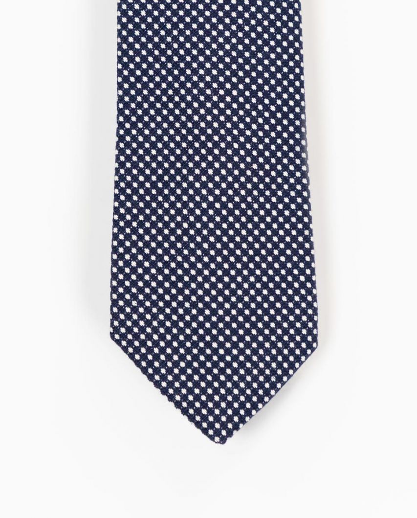 Navy Patterned Tie