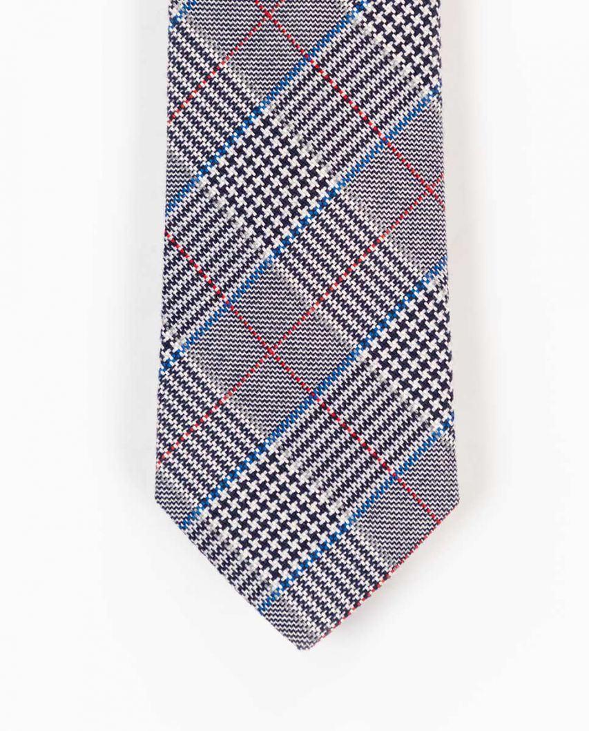 Prince Of Wales Tie Red Edging