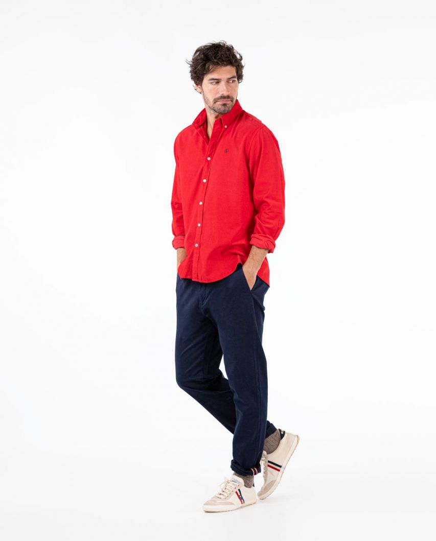 Chemise Microvelours Rouge