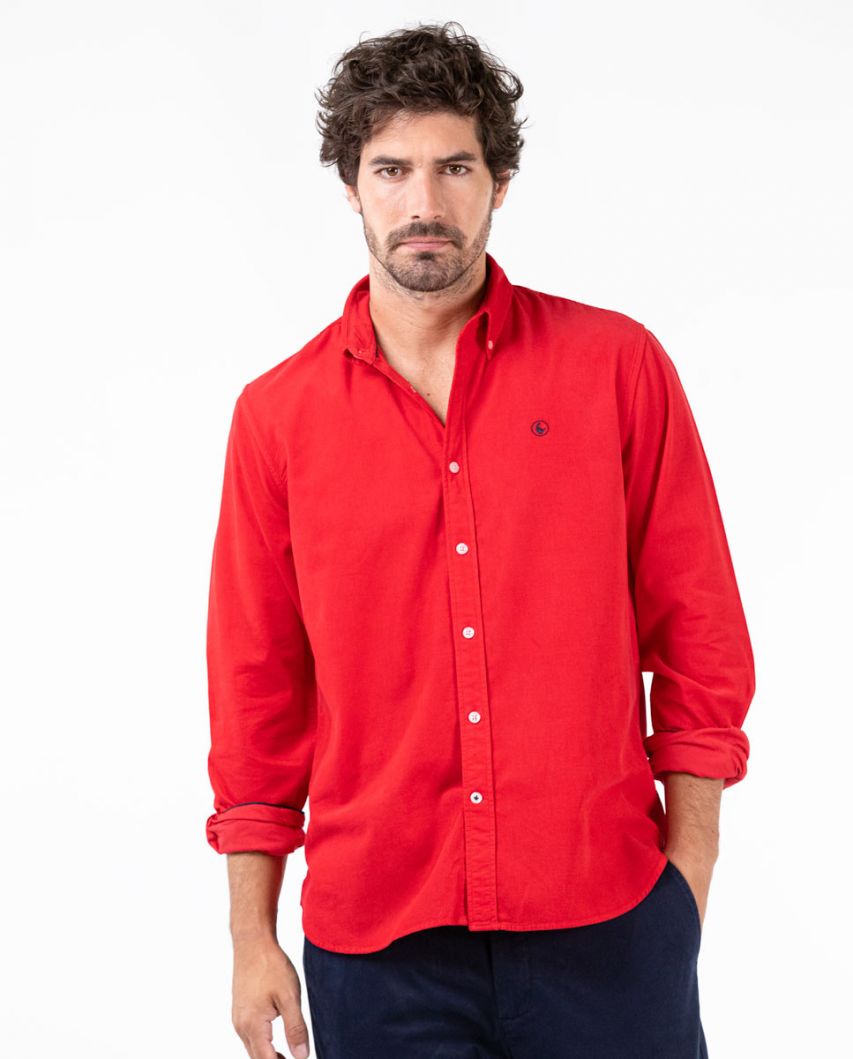 Red Babycord Shirt