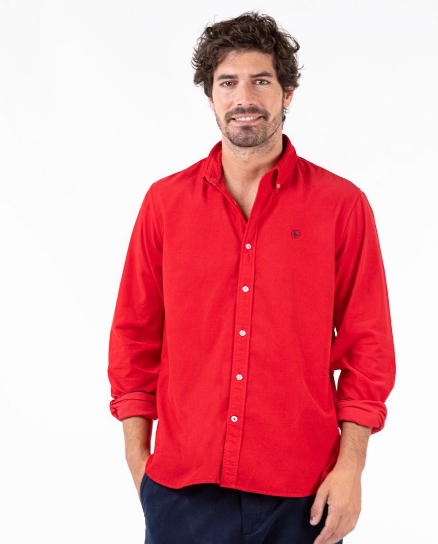 Chemise Microvelours Rouge