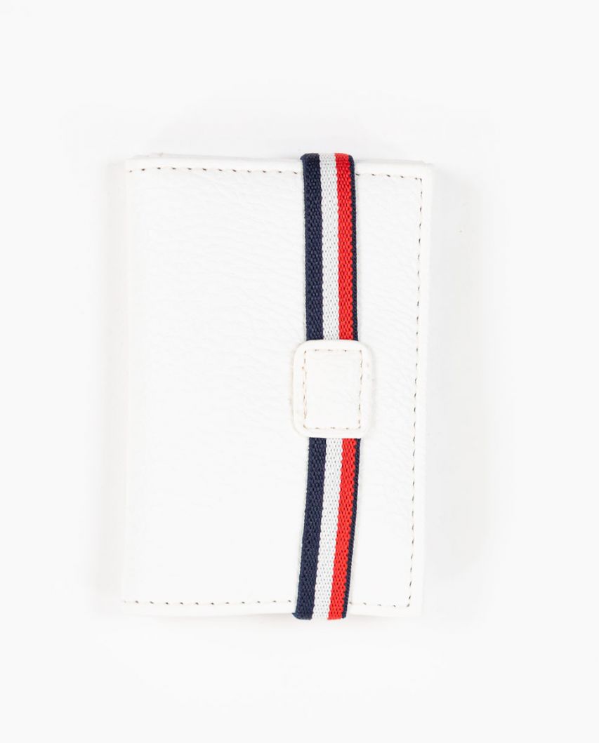 Off White PU Leather Wallet
