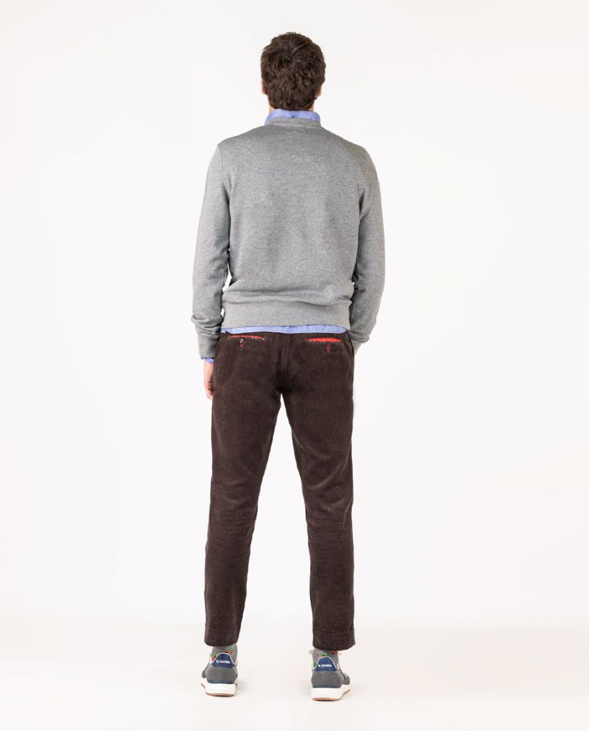 Brown corduroy trousers