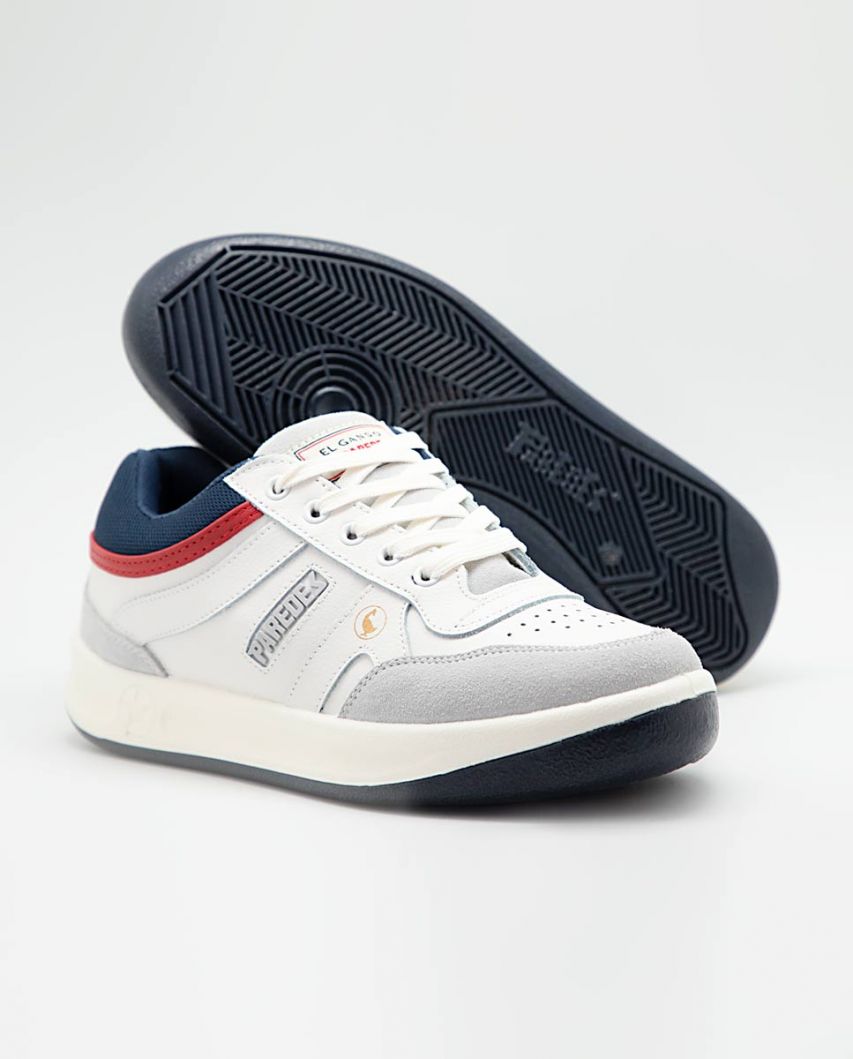 White Leather Sneaker El Ganso x Paredes