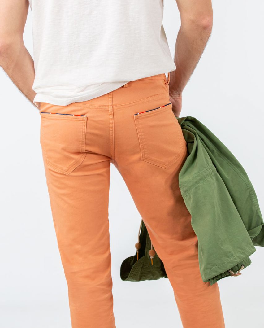 Pantalón 5 Bolsillos Naranja