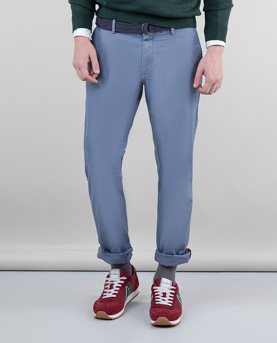 Slim Fit Pantalones El Ganso El Corte InglÃ©s Combinar Chinos Azul
