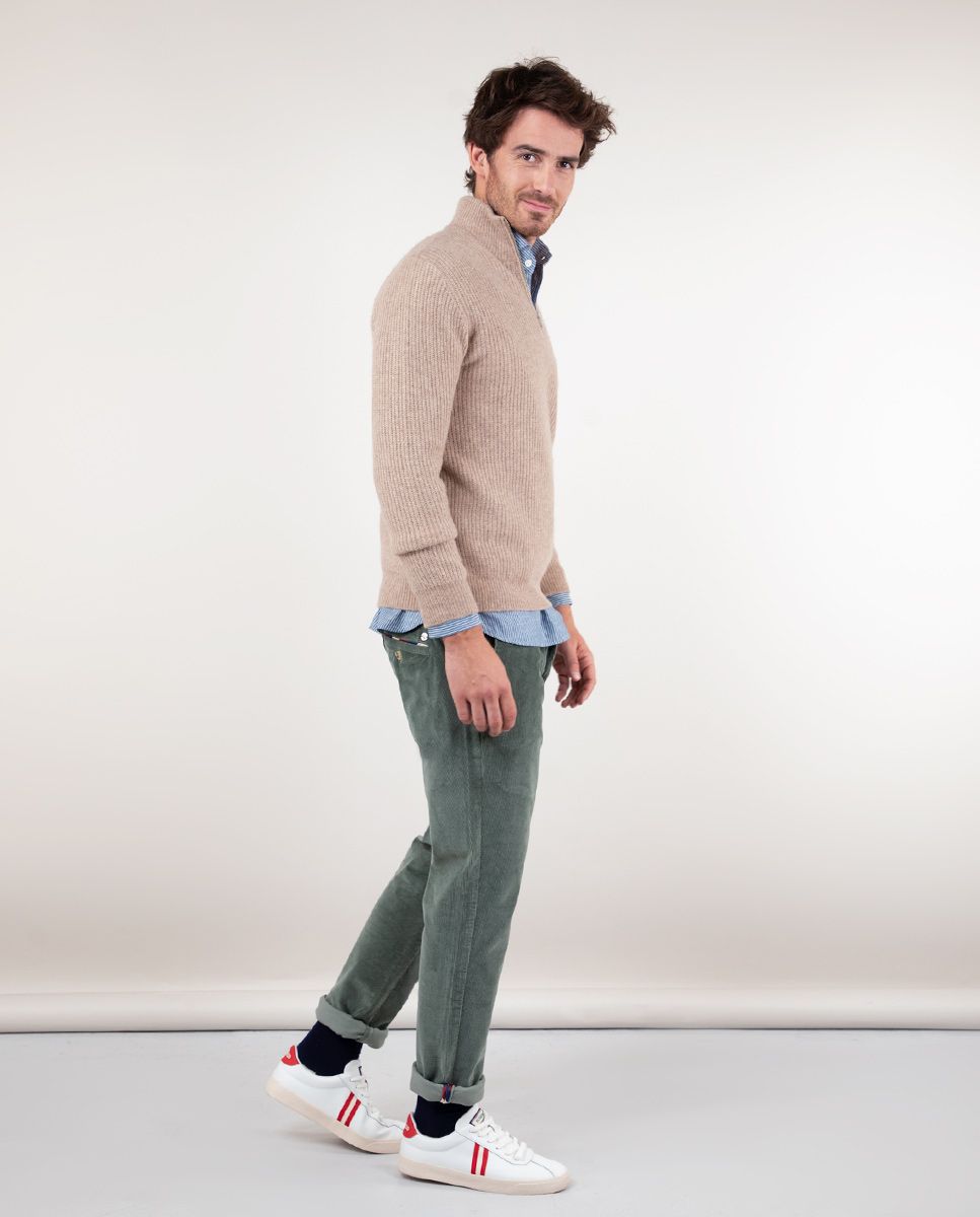 Elganso Pantalones Chinos El Ganso Hombre Pantalon Lino Beige El - Main Image