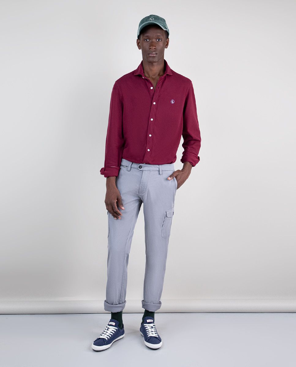 El Ganso Chemise Jersey Pique Grenat