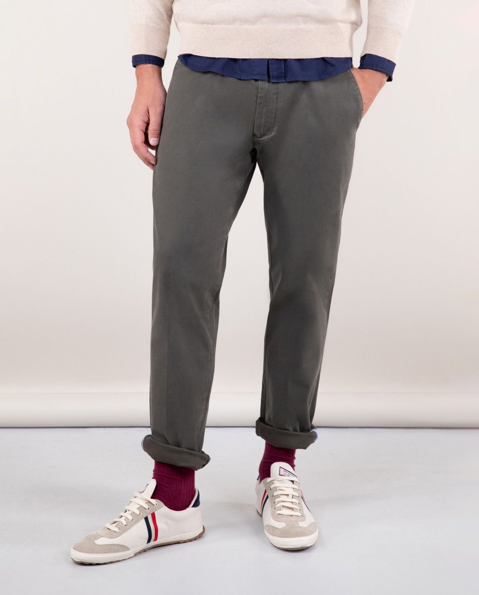 Pantalon Pana Pantalon Chino El Ganso Pantalón Chino Pana Gris