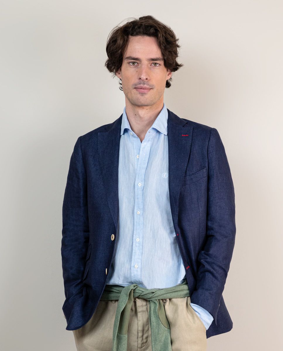 El Ganso Washed Grey Panama Blazer