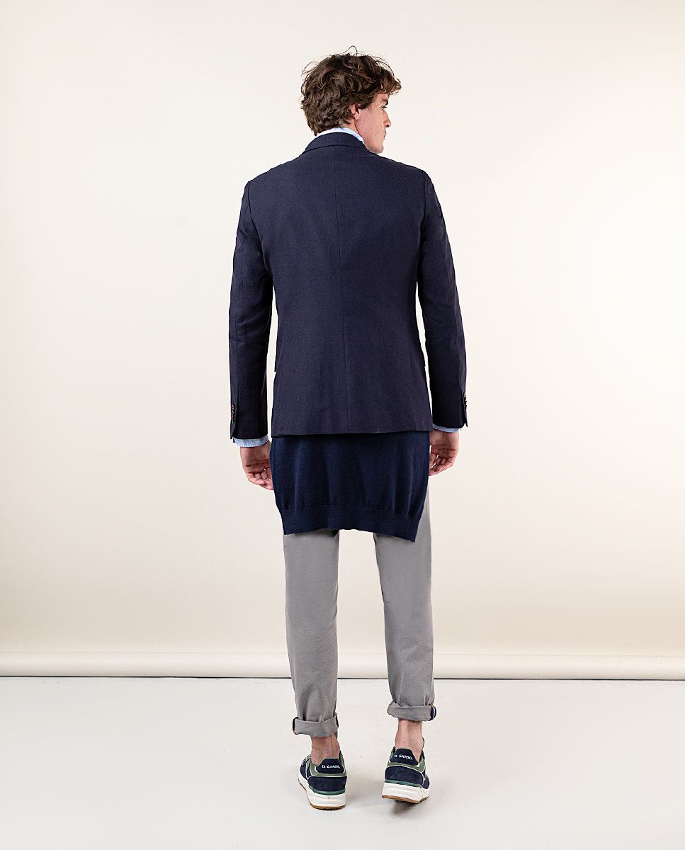 El Ganso Americana Traje Liso Marino Coordinado