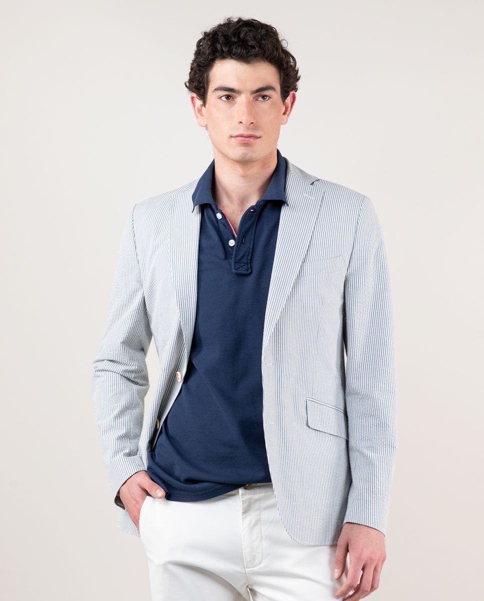 Veste seersucker homme on sale