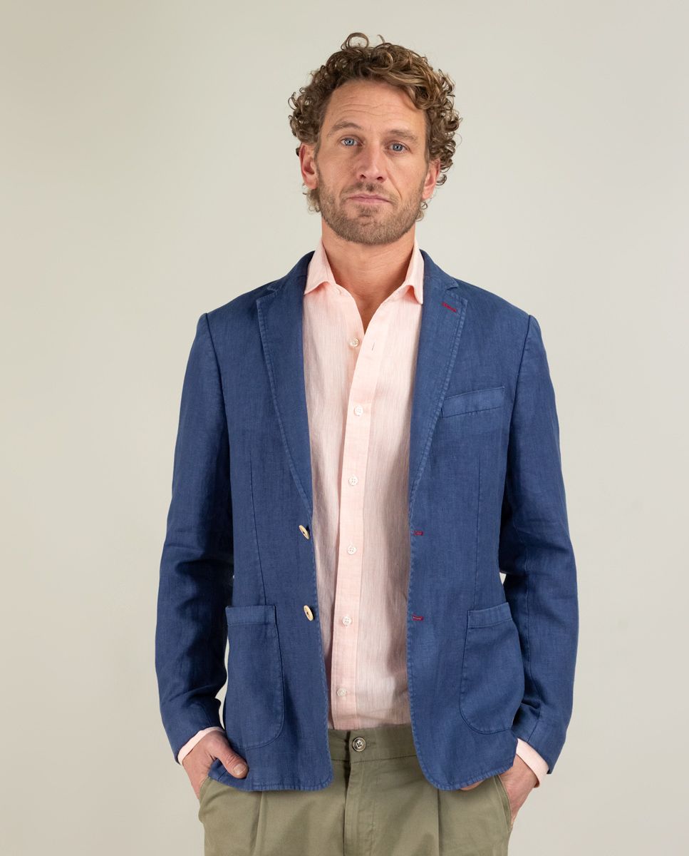 El Ganso® Americana Lino Garment Dyed Marino