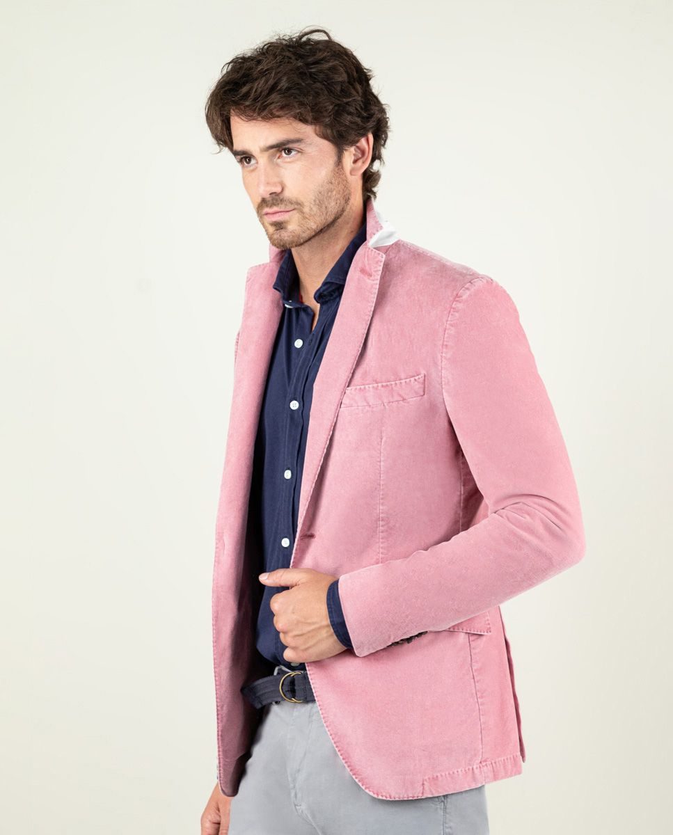 Mens pink corduroy jacket clearance