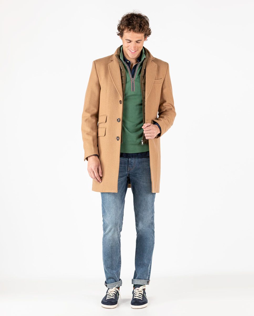 Abrigo on sale camel pa帽o