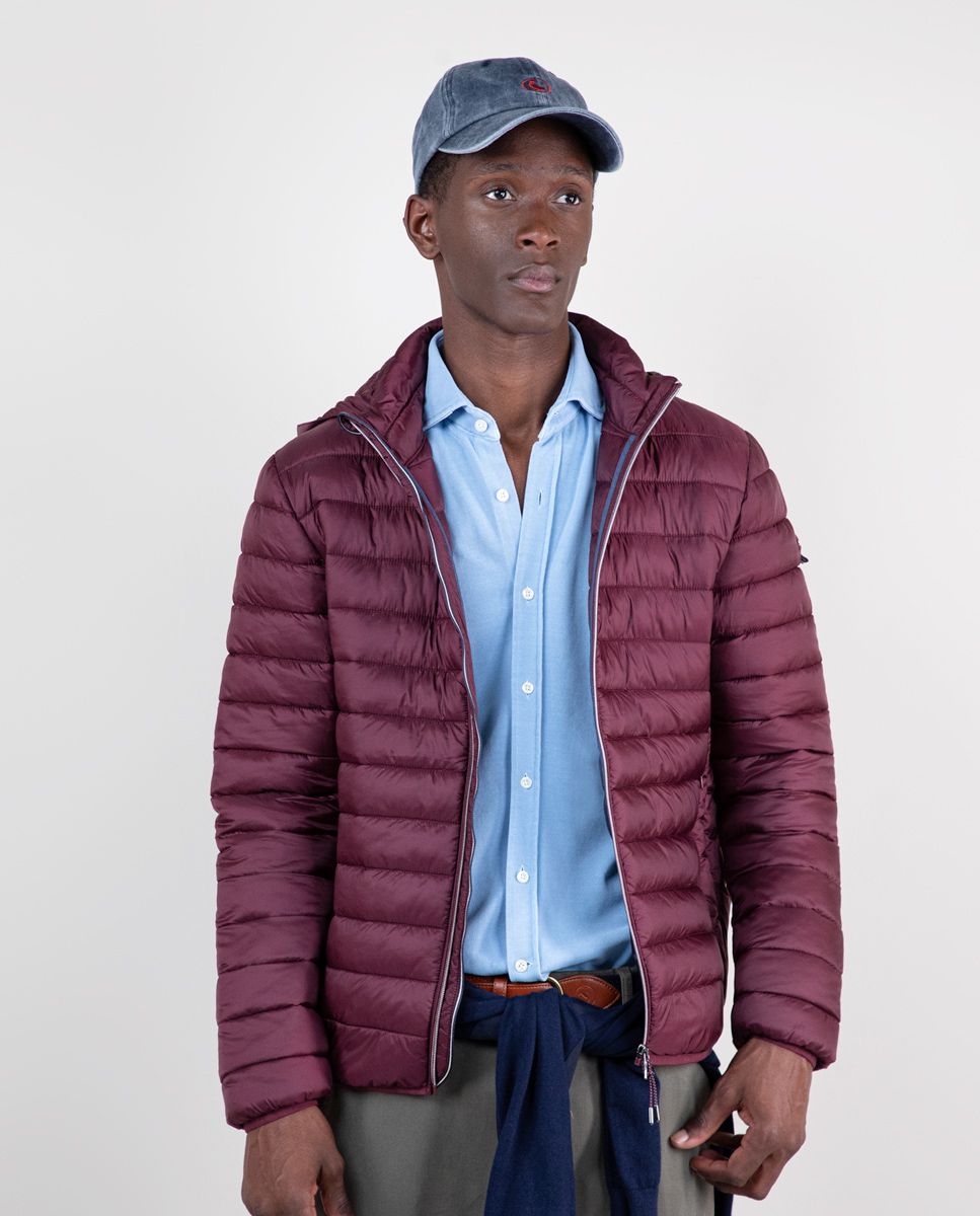 El Ganso Basic Quilted Aubergine Jacket
