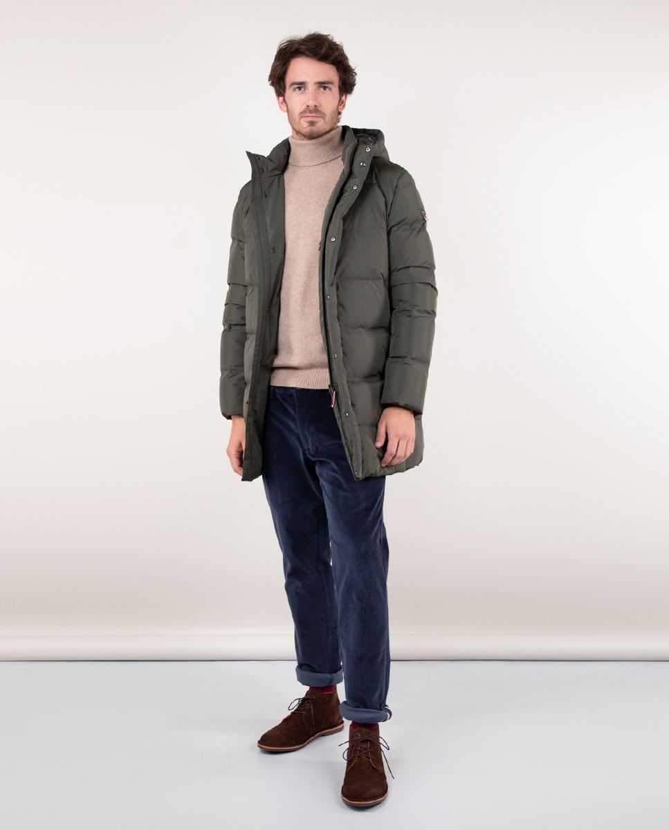 Long green puffa hot sale