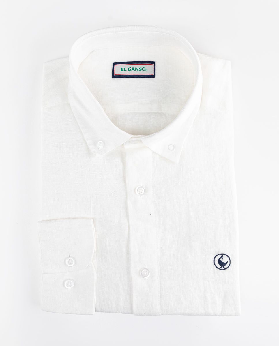 Camisa blanca el ganso hombre new arrivals