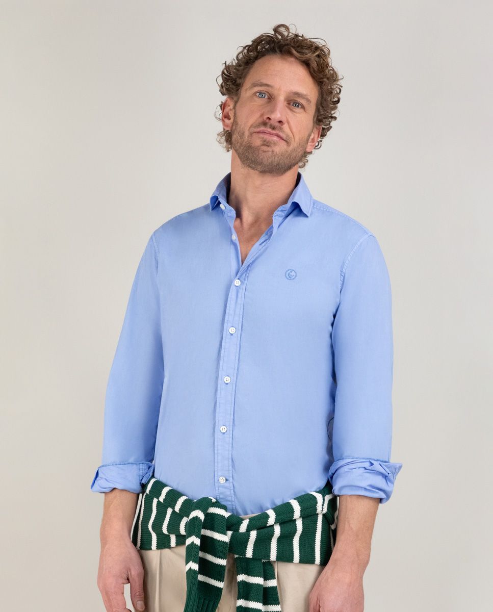 Camisa Pugol Popelin Rayas Bicolor