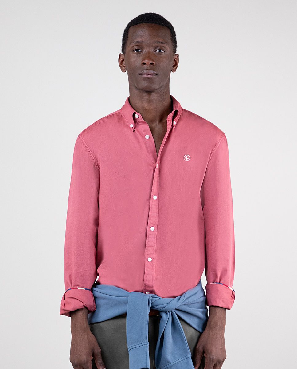 El Ganso Camisa Algodon Garment Dyed Terracota