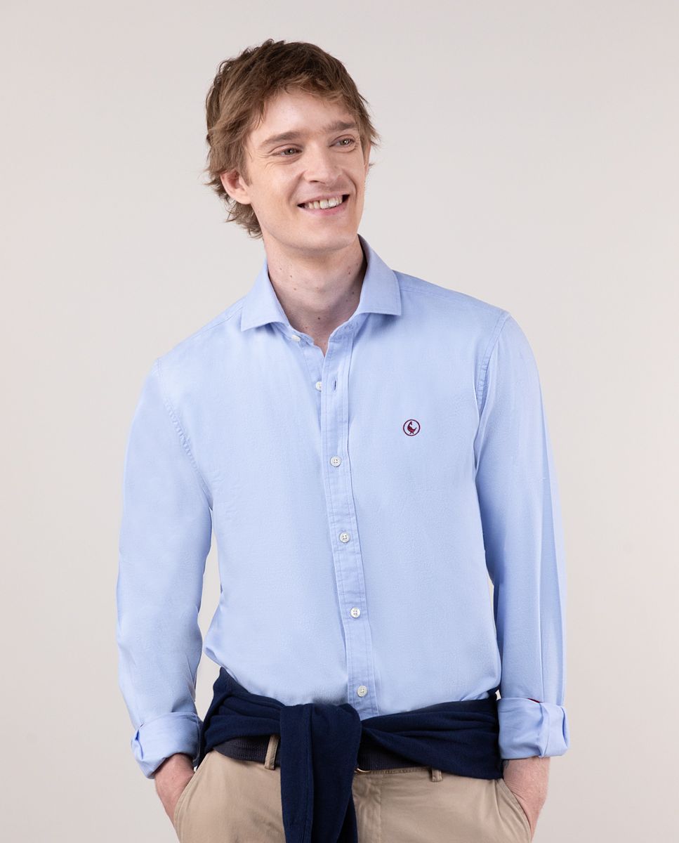 El Ganso Camisa Algodon Garment Dyed Blanco