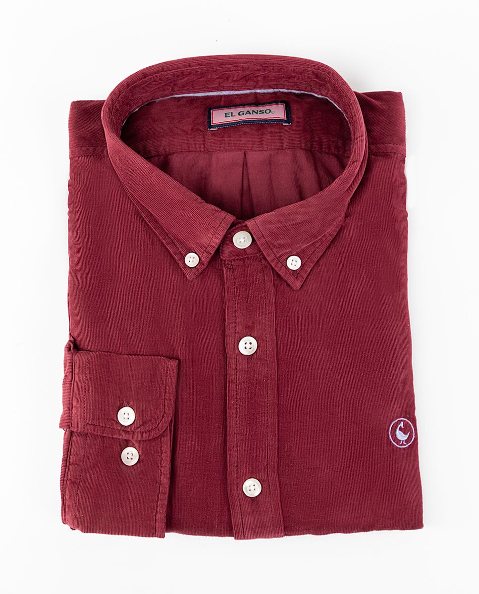 Camisa borgoña on sale