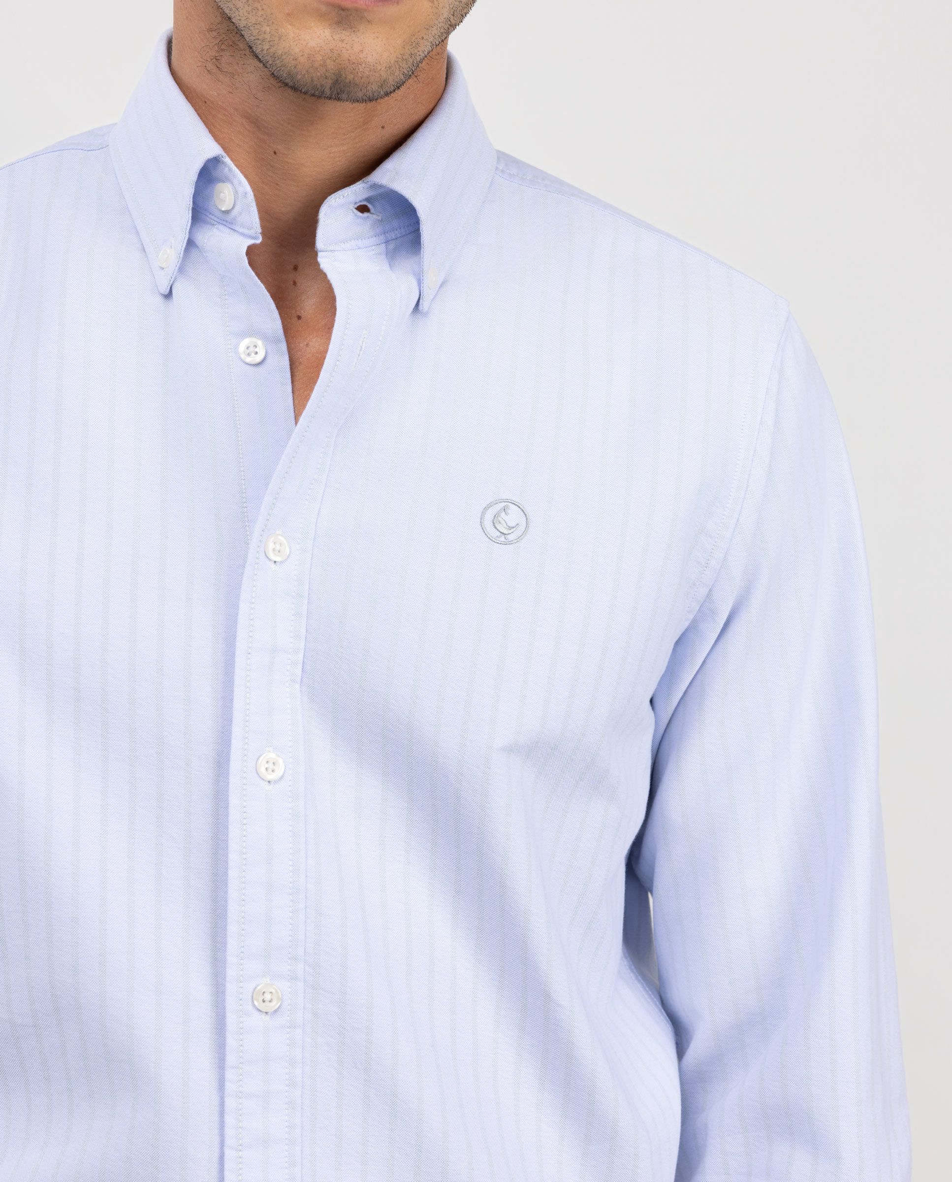 El Ganso® Chemise Rayure Butcher Oxford Bleu Ciel
