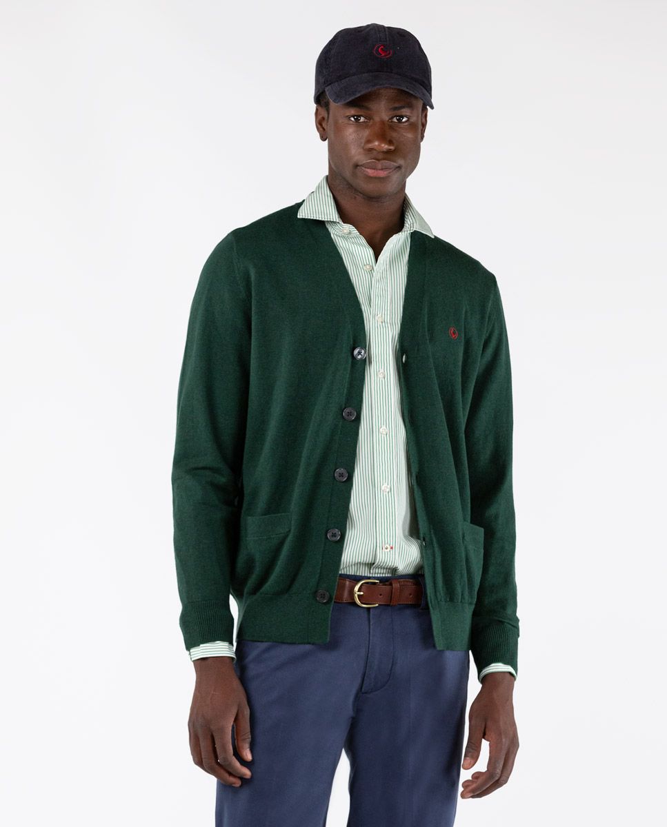 Cardigan verde outlet