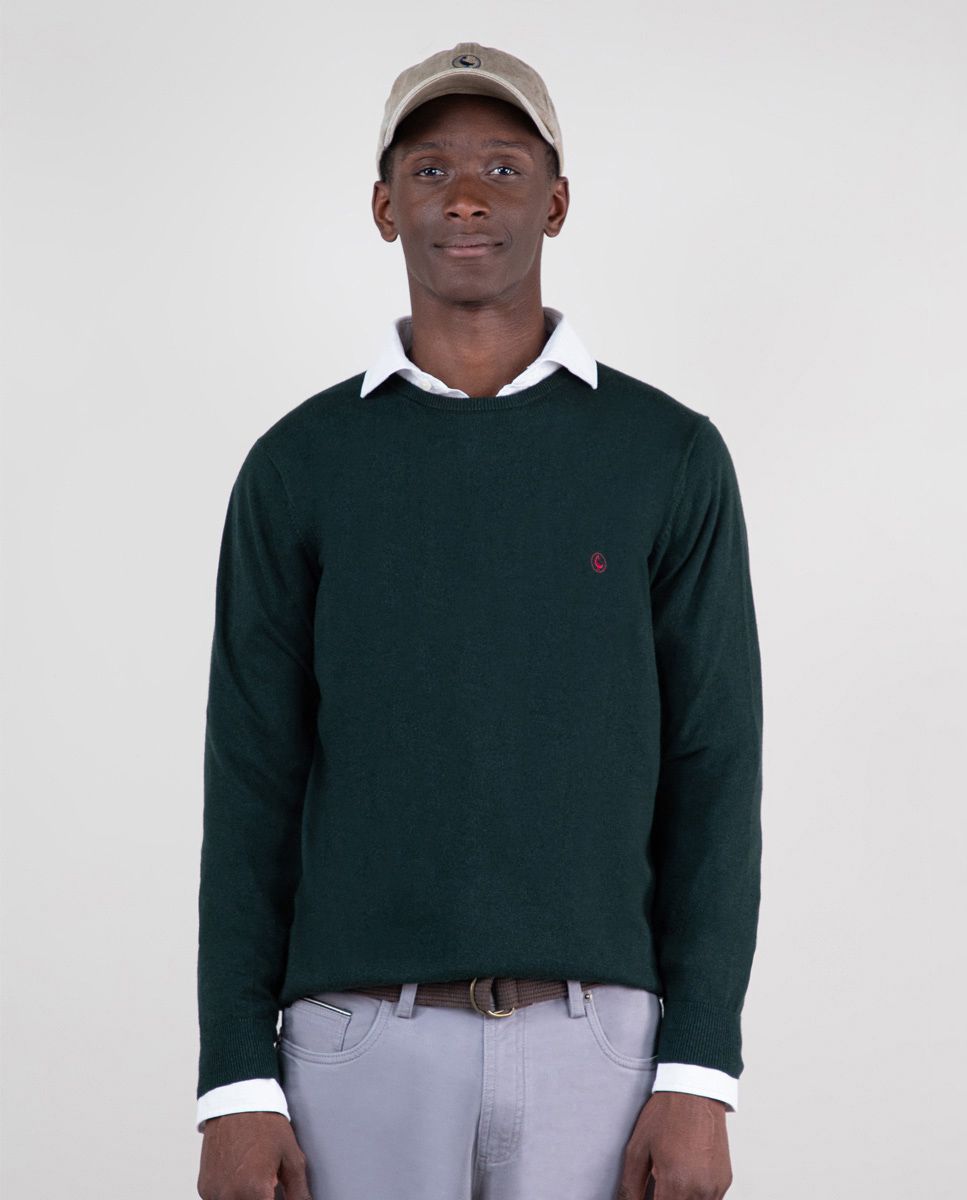 El Ganso Pull Col Rond Vert