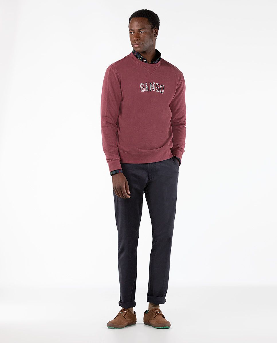 Maroon Crew Neck Sweatshirt El Ganso