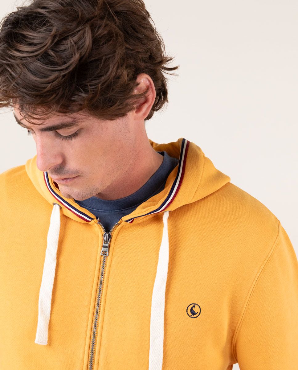 Sudadera deals amarilla cremallera