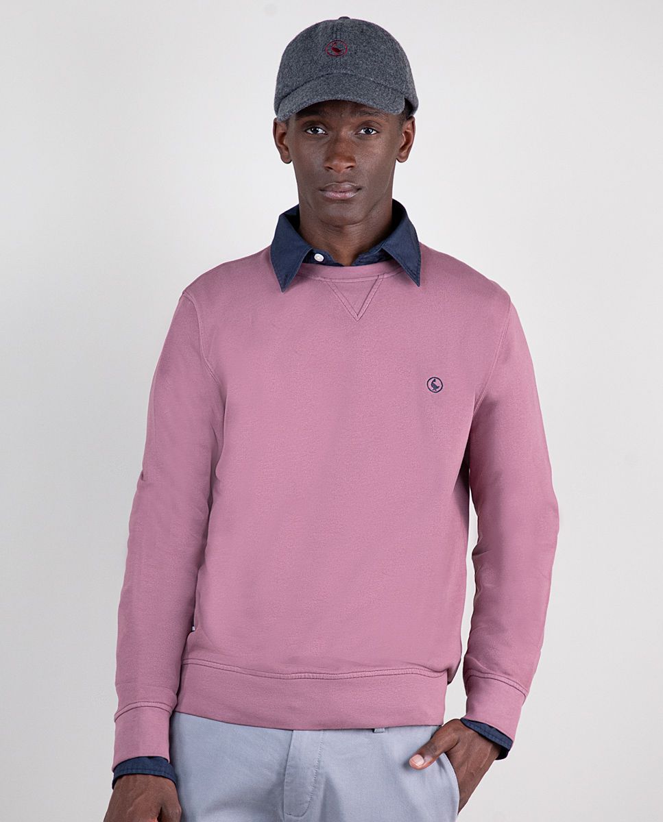 Garment dyed sweatshirt top