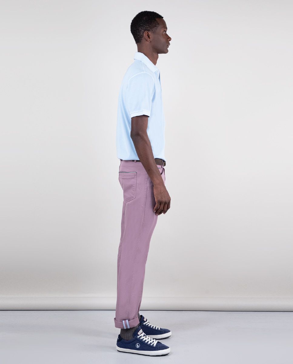 Blue Garment Dyed Piqué Interseason Polo