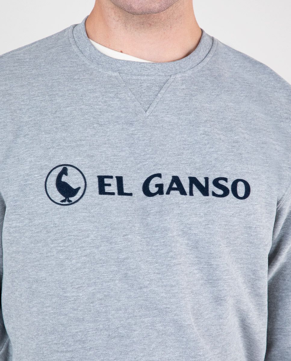 El Ganso Sweat Logo Ganso Gris