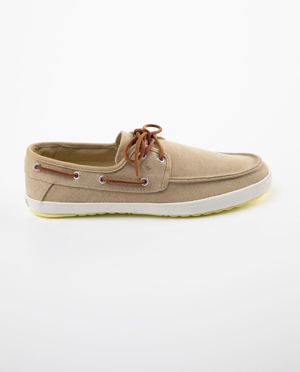 El Ganso Brown Canvas Boat Sneakers