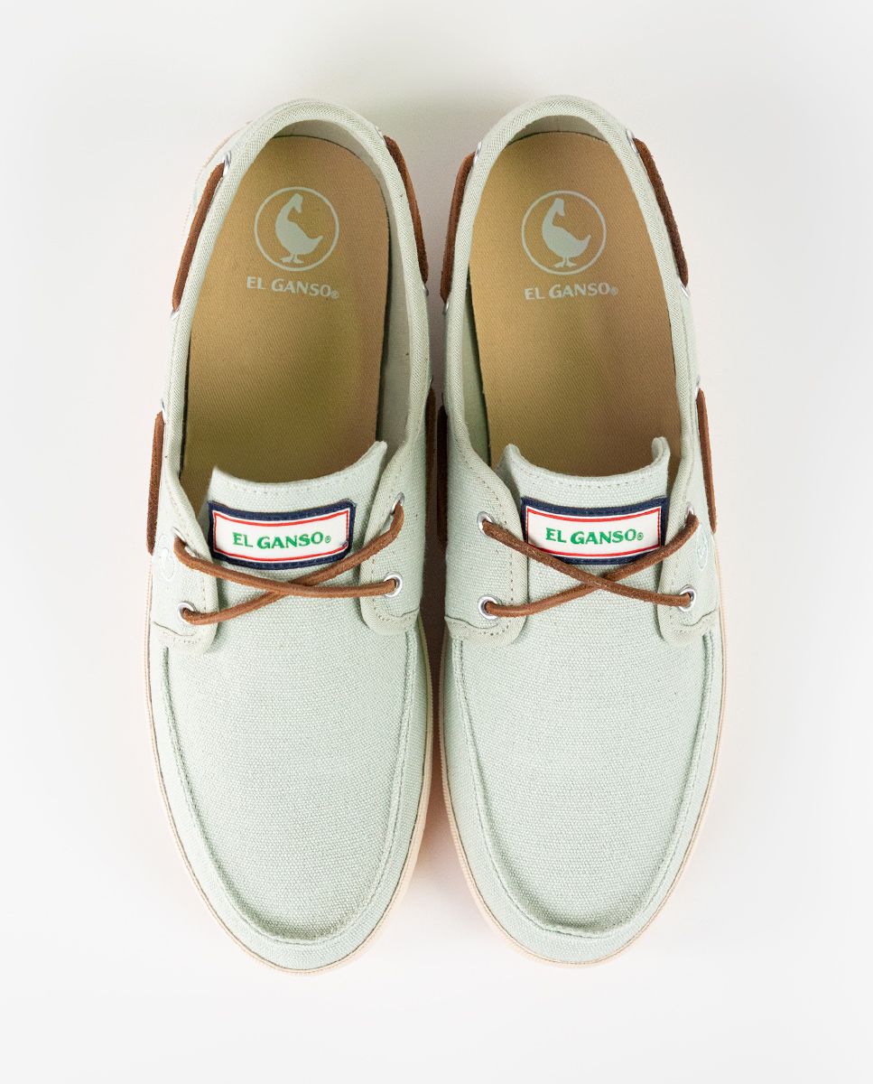 El Ganso® Green Canvas Boat Sneakers