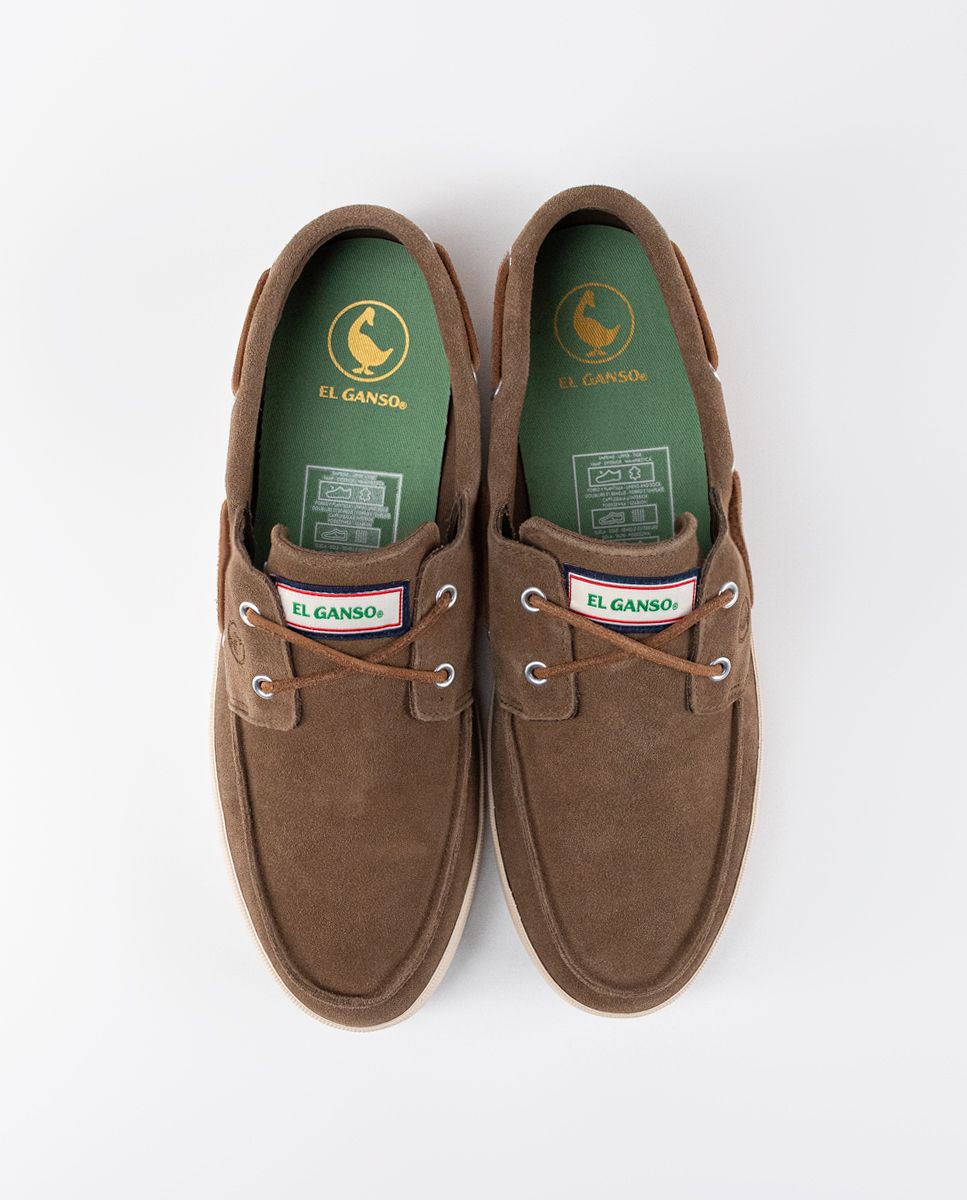 El Ganso Zapatos Hombre Zapato Náutico De Ante Marrón El Ganso