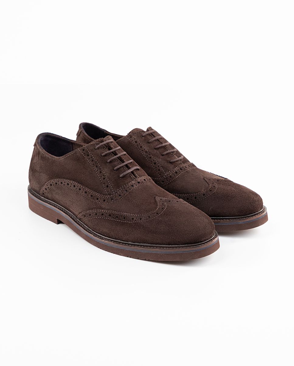 Chaussure marron daim deals