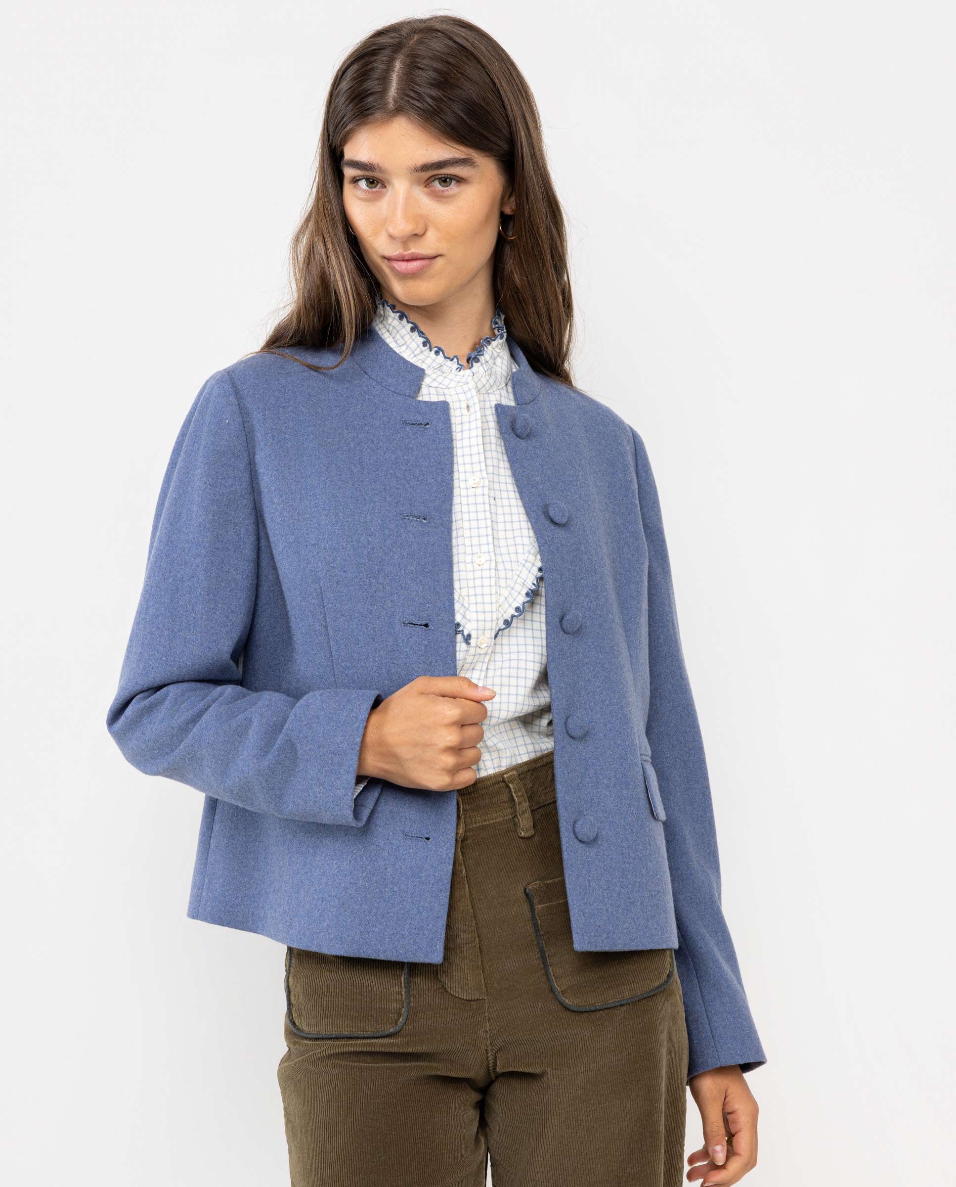 El Ganso® Veste Courte Laine Bleue