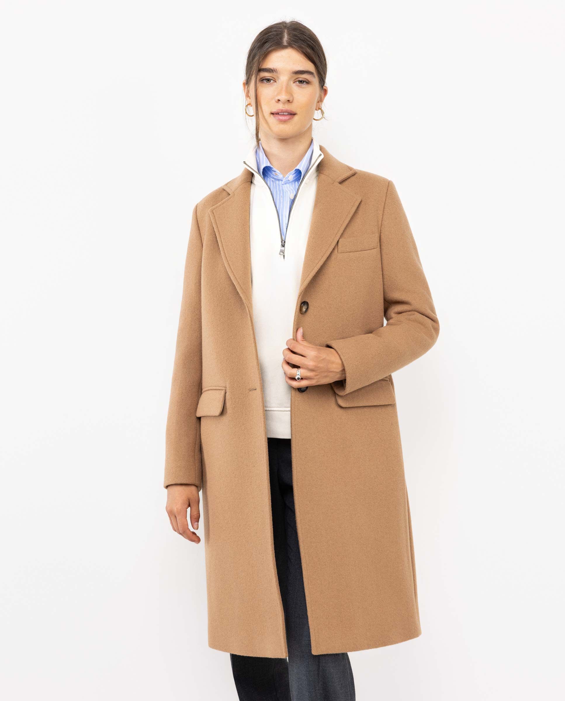 El Ganso® Abrigo Paño Lana Beige