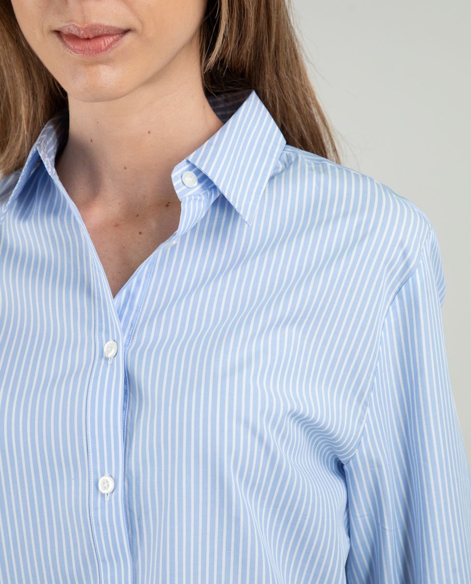 El Ganso® | Camisa Popelín Butcher Celeste
