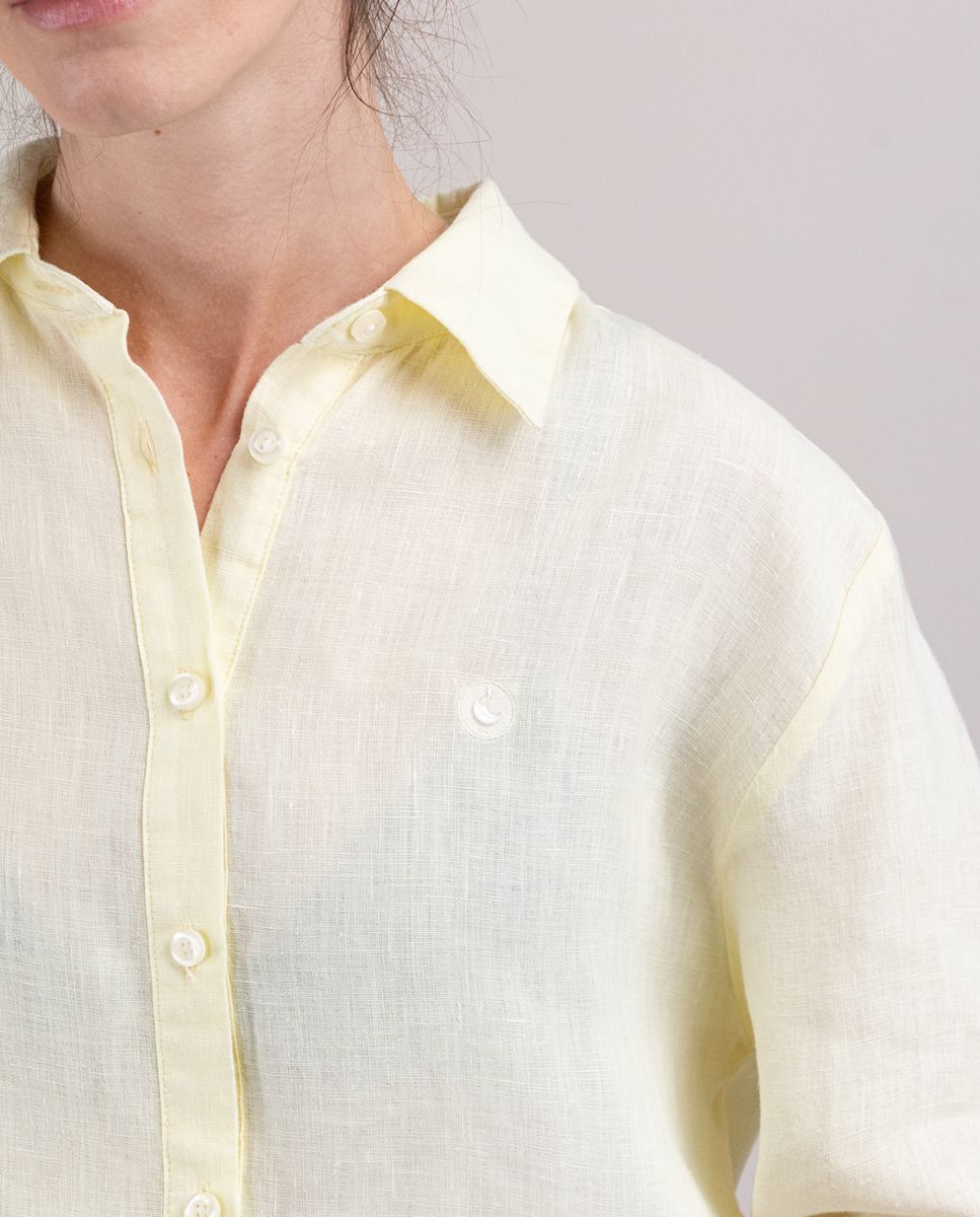 Camisa Lino Amarillo